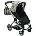 Mommy & Me Babyboo Doll Pram Foldable Doll Stroller with Basket, Convertible Seat, Adjustable Handle, Swiveling Wheels, and Free Carriage Bag - Beige Plaid