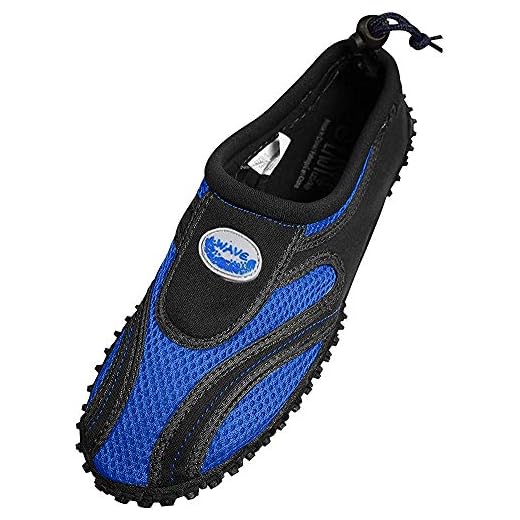 Wave Men's Waterproof Water Shoes, Royal/Black, 11