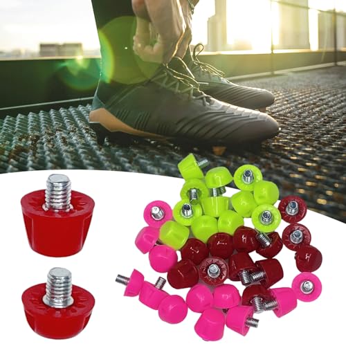CAZSTYK 12Pcs Professional Football Shoe Studs for 5MM Threaded Football Soccer Shoes 10mm/7mm Football Shoe Replacement Spikes