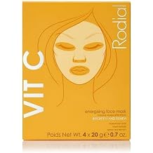 Rodial Vit C Energising Sheet Masks,0.67 Fl Oz Pack of 4