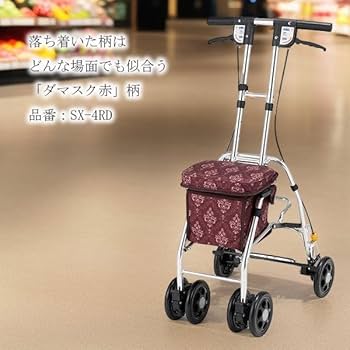 軽量シルバーカー プライ チェック柄 Amazon | マキテック シルバーカー レジェ ダマスク赤 軽量