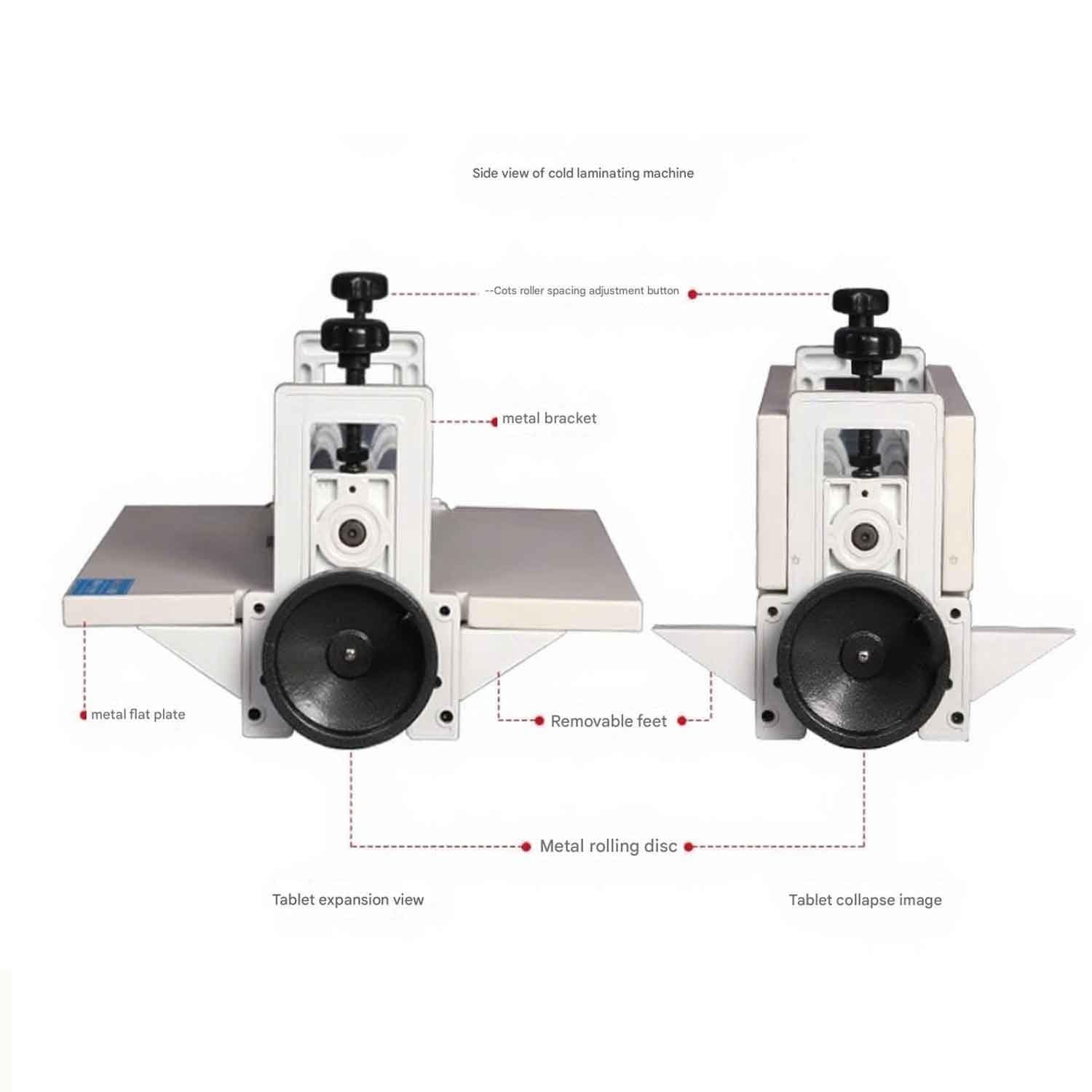 Manuelle Rolllaminiermaschine 350mm Heiß- und Kaltlaminiermaschine für Poster, Werbefotos und Buchhüllen