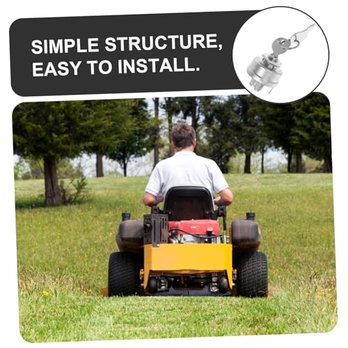 Interruptor de arranque con llaves compatible con motor de segadora de hierba 4
