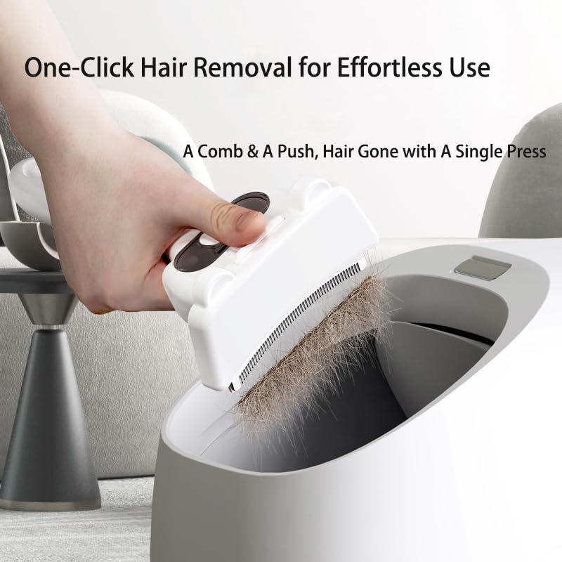 Bestselling Steam Pet Grooming Brush | One-Push Hair Removal for Cats Dogs Rabbits | 2-Level Adjustable Mist | USB Rechargeable | 304 Stainless Steel Teeth - Image 6