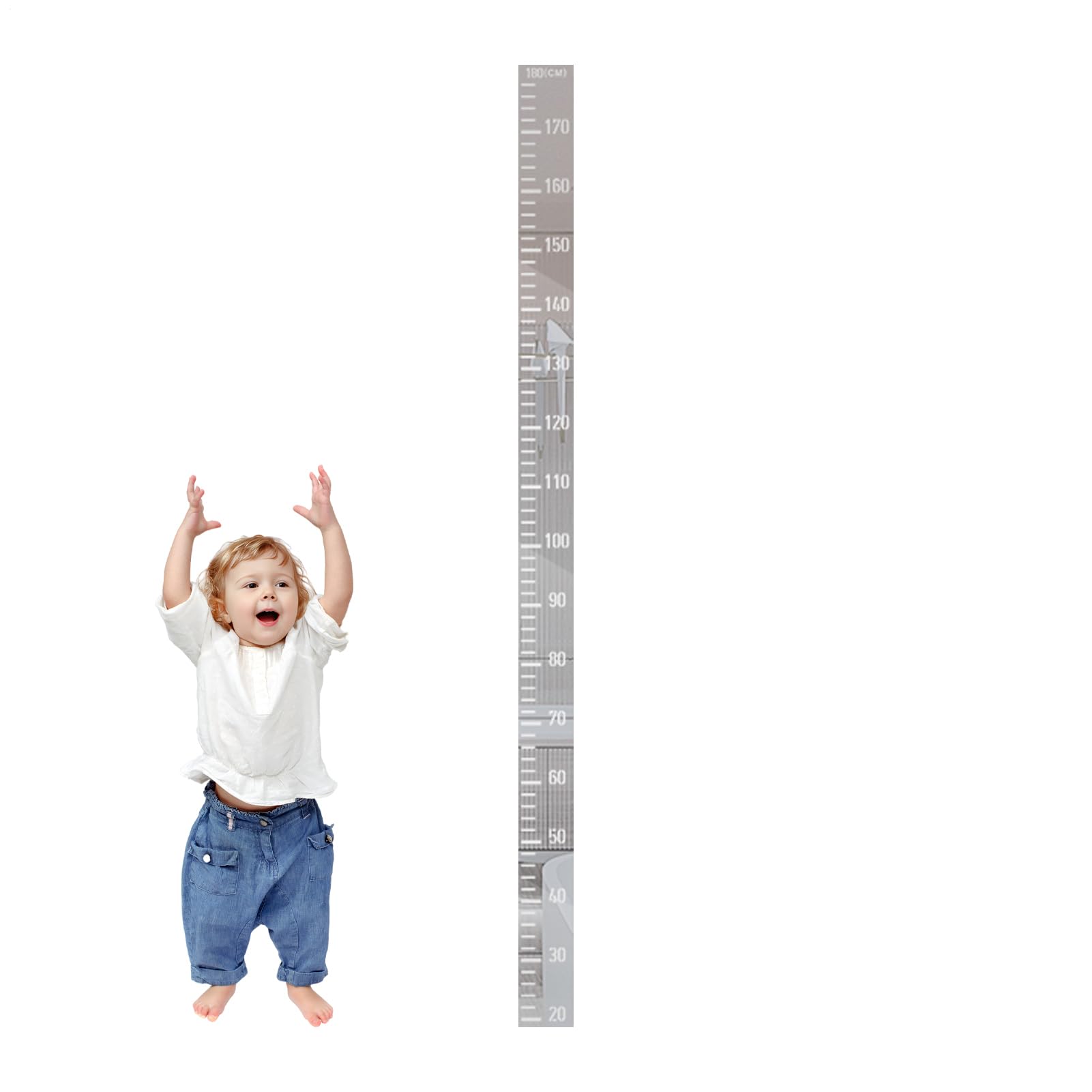 Mirror with Growth Chart for Children | For Measuring Height - Wall Decoration with Growth Mirror for Documentation - For Bedroom Room Nursery Bathroom Gardero