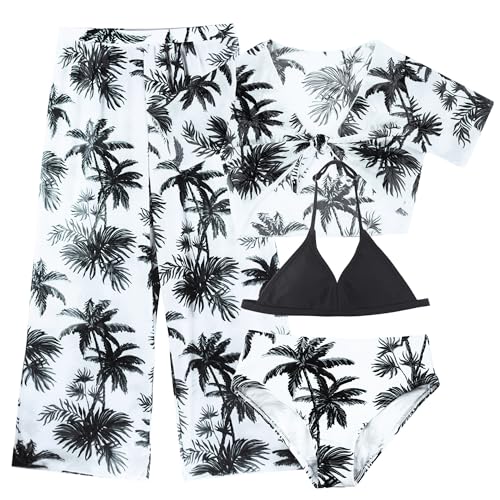 Maillot de bain fille imprimé et tenue de plage en gaze pour les vacances d'été