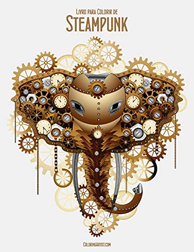 Livro para Colorir de Steampunk 1 (Portuguese Edition)