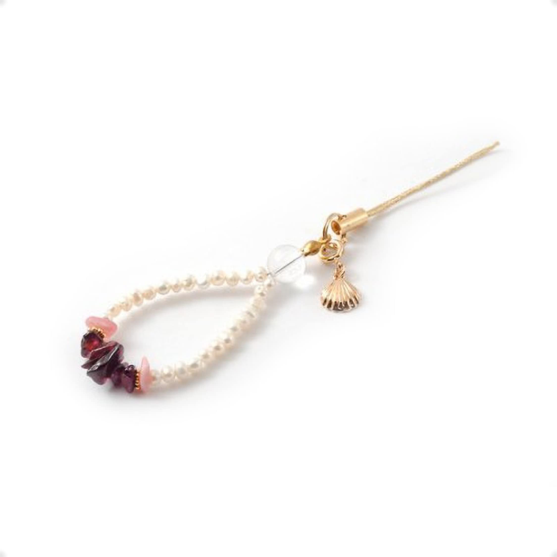 マルラニハワイ 誕生石ストラップ(1月 ガーネット)