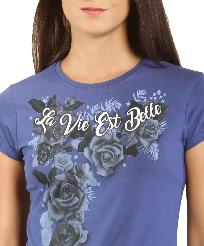 Image of Lyra Women's Cotton Regular Fit T-Shirt