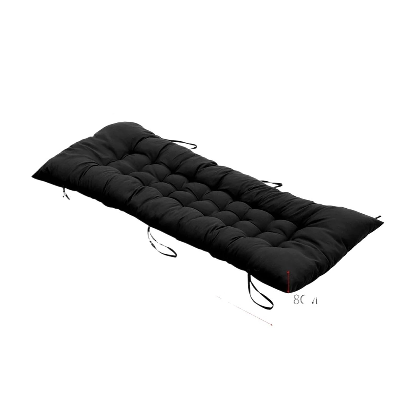 QAUUCP Bench Pad Cushion Outdoor Chair Cushions Thick Soft Comfortable Chaise Lounge Cushion(Black40x110)