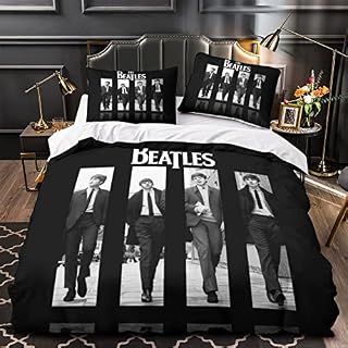The Beatles 3D Rock ‘n’ Roll Effet Imprimé Ensemble De Housse De Couette avec Taies d’oreiller,Microfibre Groupe de Rock… - Les Beatles, Paul McCartney, John Lennon, RIngo Starr, George Harrison The Beatles 3D Rock 'n' Roll Effet Imprimé Ensemble De Housse De Couette avec Taies d'oreiller,Microfibre Groupe de Rock… – Image 3