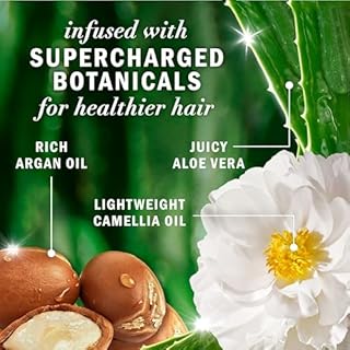 Herbal Essences, Argan Oil Paraben Free Shampoo and Conditioner, Dual Pack, Hair Repair, with Certified Camellia Oil and Aloe Vera, For All Hair Types, Especially Damaged Hair, 600 mL Each