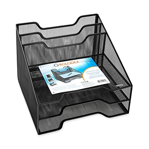 Rolodex Mesh Collection Stacking Sorter, 5-Section, Combination Sorter, Standard Packaging