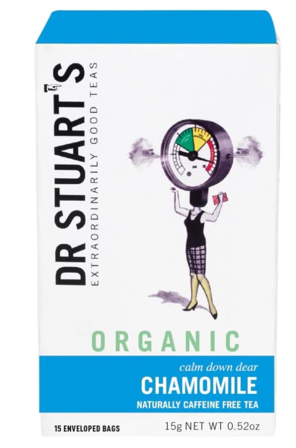 Dr Stuarts Detox Herbal Tea 15 Bags (Pack of 4) - Made in a Carbon Neutral Factory - Queens Award for Enterprise (Organic Chamomile)