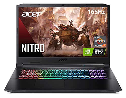 Acer Nitro 5 AN517-41-R2KQ Gaming Laptop, AMD Ryzen 7 5800H Octa-Core CPU | NVIDIA GeForce RTX 3070 Laptop GPU | 17.3