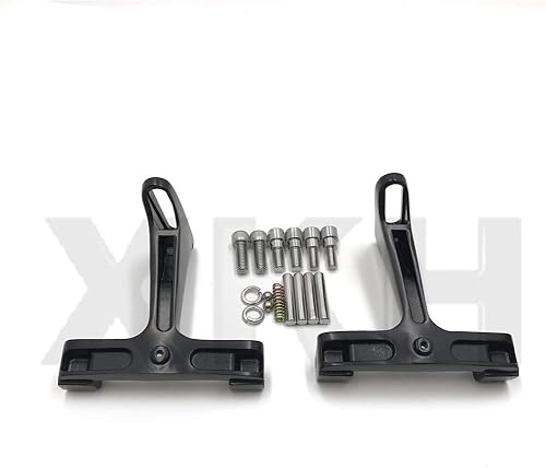 XKH - Soporte de montaje para estribo de pasajero negro compatible con Touring Trike 1993-2019 B07NSD3H47
