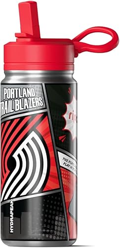 Miniatura 44 de Hydrapeak x NBA Los Angeles Lakers Botella de agua de 591 ml de acero inoxidable, botella deportiva con doble pared aislada con licencia oficial,