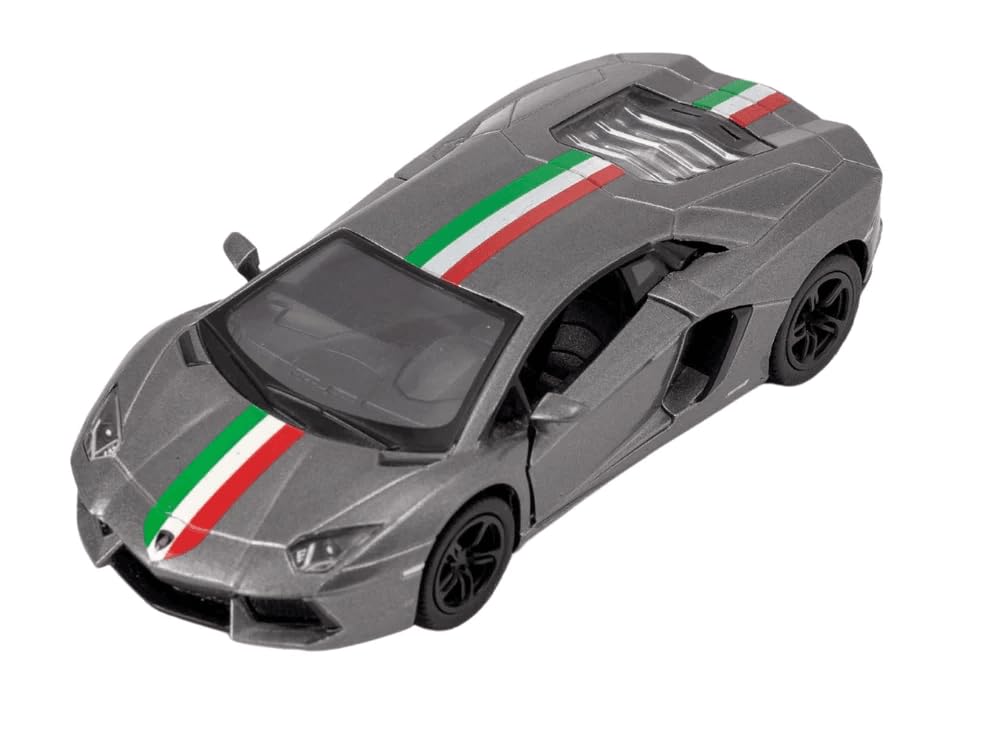 Easy Toys Model Car Compatible with Lamborghini Aventador. LP 700 Black, 1:38 Scale, Opening Doors, Die-cast Metal with Plastic, Adults, Unisex, Sport, Model Car