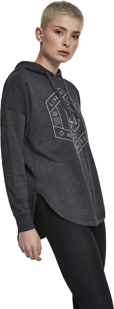MERCHCODE Ladies Linkin Park Oml Oversize Hoody Felpa Donna (Pacco da 1)