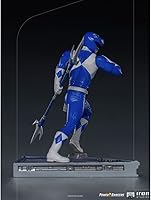 Vista 6 de Iron Studios Power Rangers Blue Ranger Escala 1/10 Power Rangers Figura coleccionable de 7 pulgadas