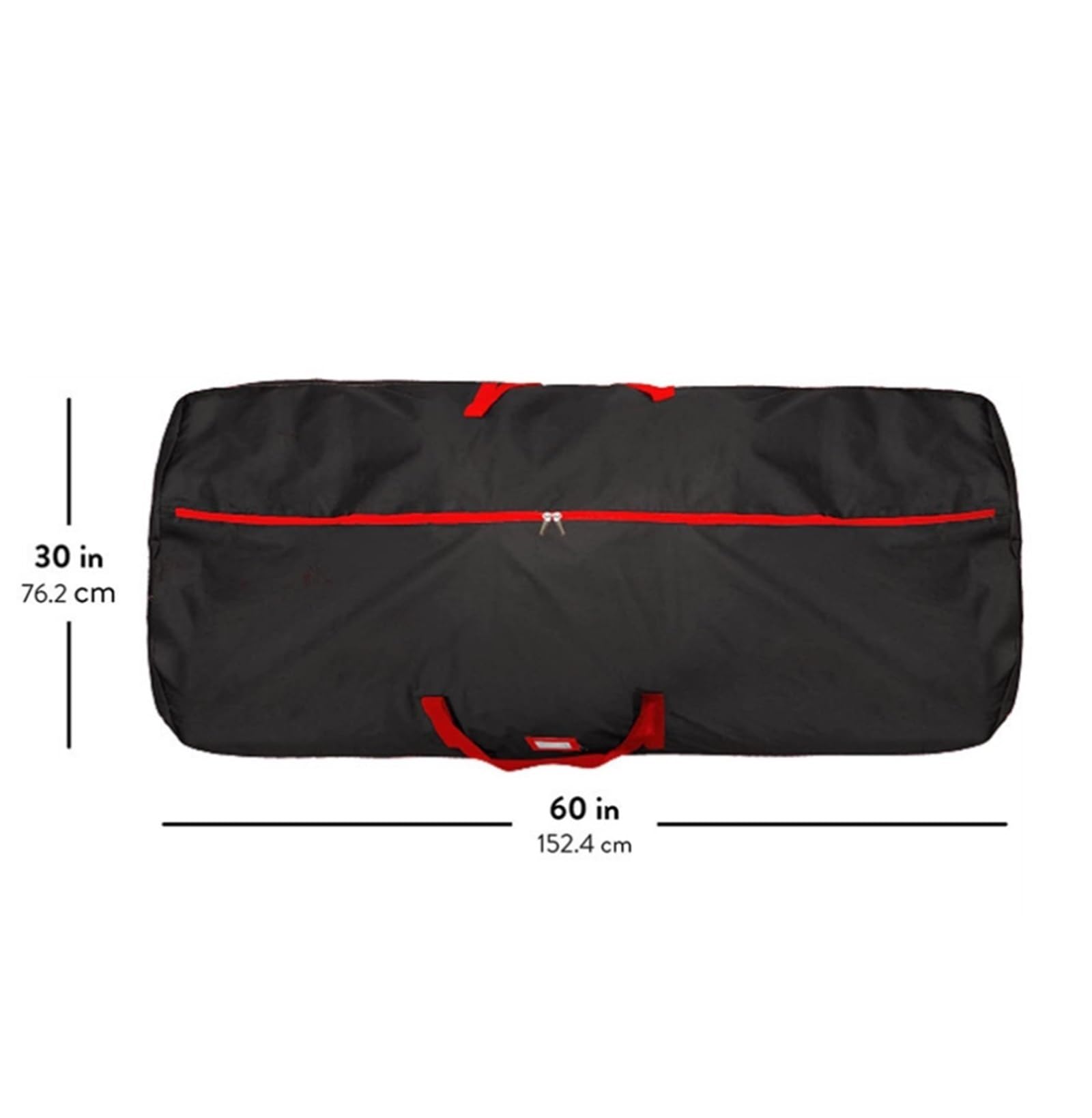 Tasche Weihnachtsbaum-Aufbewahrungstasche Aus Oxford-Stoff Mit Doppeltem Reißverschluss Weihnachtsbaum(Black)