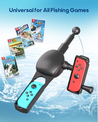 Nargos Fishing Rod For Nintendo Switch/ Switch Oled, Fishing Game Accessories Compatible With Legendary Fishing thumb #1