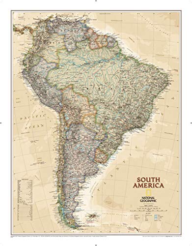 South America Executive: Wall Maps Continents (National Geographic Reference Map)