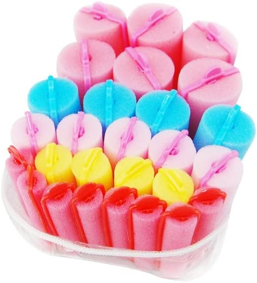 Leier 27Pcs/lot Magic Foam Sponge Hair Curlers Roller Salon Hairdressing Hair Styling Barber Benders Hair Rolling Tool