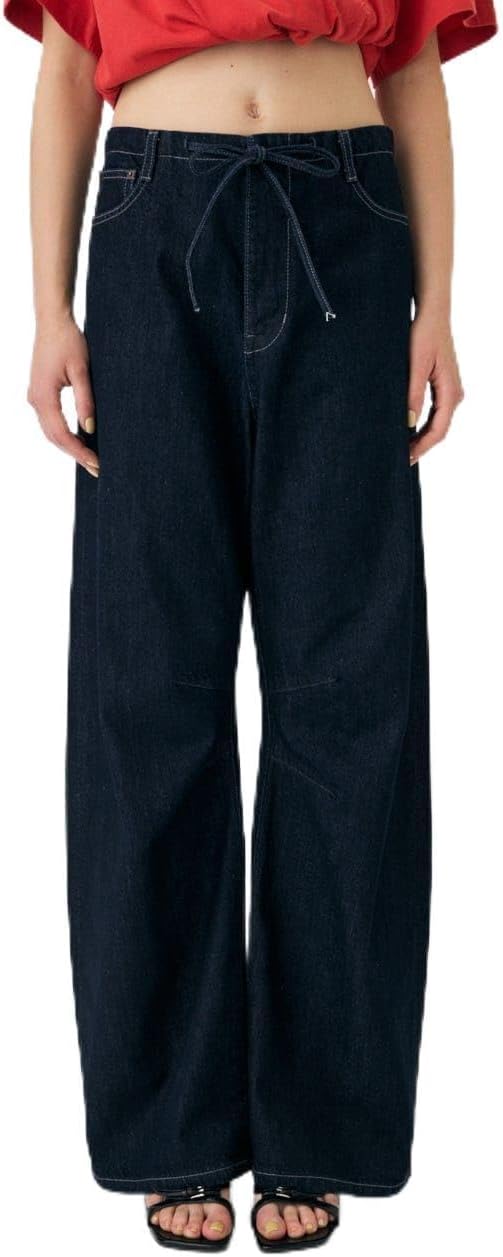 DENIMDUNGAREE ダブルニーエプロンヒッコリーオーバーオール160