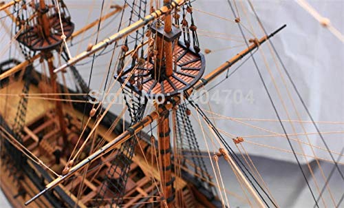 SIourso Wasserfahrzeug-Modellbausätze Model Schiff Modell Maßstab 1/50 1776 Uk Klassisches Hölzernes Segelboot Royal… – Bild 5