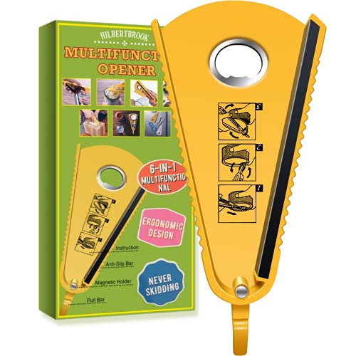 Jar Opener for Weak Hands Jar Opener for Seniors with Arthritis 6-in-1 Multi-Functional Jar Opener Gripper Bottle Opener for Arthritic Hands