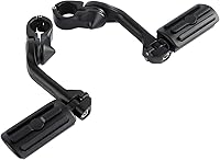 Vista 3 de TCT-MOTORPARTS Kit de montaje de clavijas de pie ajustables en ángulo largo para Harley Touring Road King Street Electra Glide Sporster Dyna