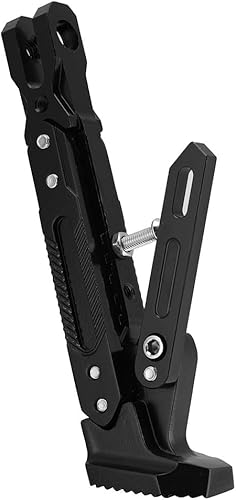 EVGATSAUTO Soporte para motocicleta, aleación de aluminio CNC, negro, trasero, compatible con motocicleta