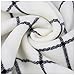 DAZCOS White Plaid Scarf 68