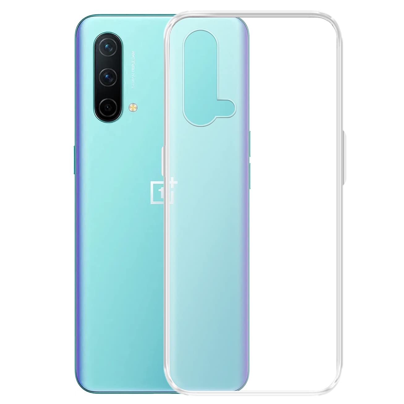 Amazon Brand - Solimo Silicone Soft & Flexible Back Phone Case For Oneplus Nord Ce 5G (Transparent) (B09BYZQ224) Amazon Price History, Amazon Price Tracker