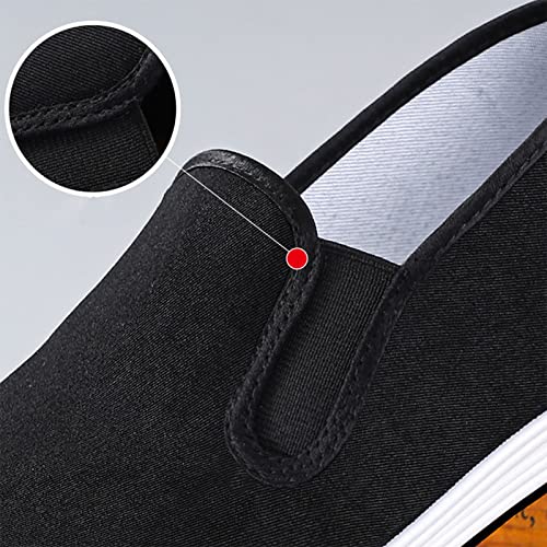 Chinese Tai Chi Shoes, Men's Slip-On Chinese Traditional Old Breathable Beijing Shoes, Anti-Slip Fashion Kung Fu Tai Chi Rubber Sole Martial Arts Shoe, for Both Indoor and Outdoor Use4