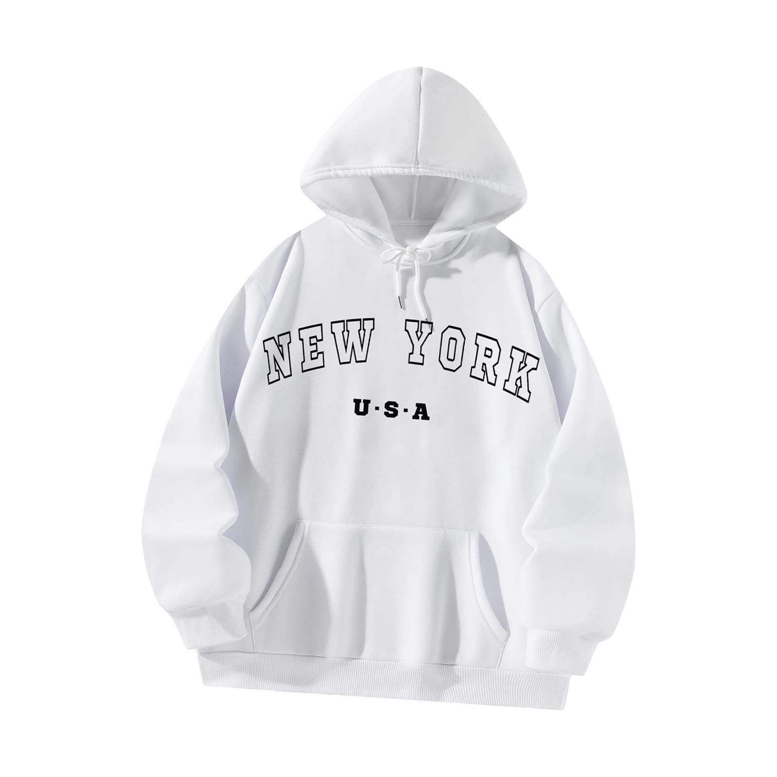 nivaa Women Hoodies Sweatshirt Girls Printed Sweatshirt Drawstring Pullover Hoodie XXL-picture-40