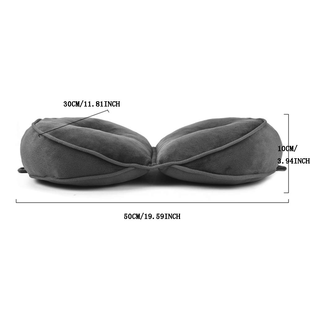 AIZYR Cuscino di Seduta Ortopedico, Cuscino di Supporto in Memory Foam per Sciatica - per La Riduzione della Pressione, Adatto per Seggiolino Auto, Casa/Dolore al Coccige E All'anca,Marina Militare