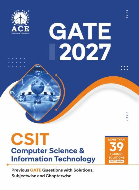Image of GATE 2027 Computer Science & Information Technology | Previous GATE Questions with Solutions, Subjectwise & Chapterwise More than 39 Years of Solutions(1987-2026)
