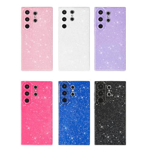 Svanove for Samsung S26 Ultra Case Glitter, Sparkly Girly Cute Bling Sparkle Shiny Shimmer Bright Phone Case for Women Girls, Glittery Thin Slim Jelly Soft Silicone Rubber Gel Plastic Cover, Red Wine by Svanove - Used condition - Image 3