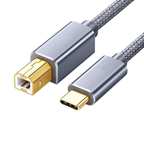 Luftschloss Cavo stampante USB tipo C a USB B 2.0 ad alta velocità per stampante Epson HP Brother (1 m)