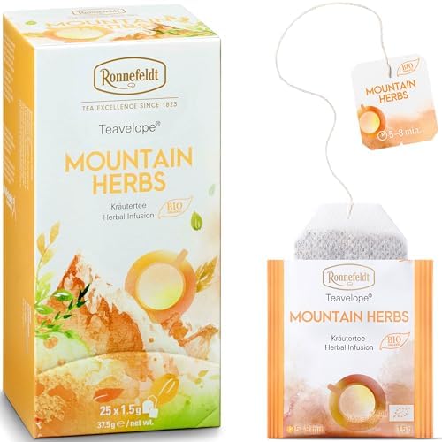 Ronnefeldt - Teavelope - Mountain Herbs - Herbal Tea - 25 X 1.5g Tea Bags