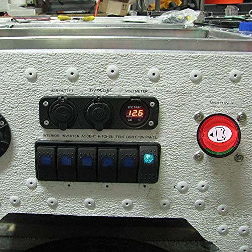 Interruttore Stacca Batteria Maso 12 V/24 V/48 V Batteria Power Cut Off Interruttore Con Rimovibile Manopola Disconnect Power Kill 600 A Chiave Per Auto Camion Barca Van Caravan Au