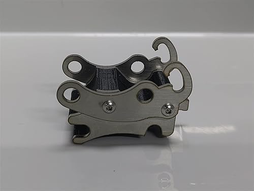 Miniatura 4 de Excavadora hidráulica Rc Cubo de metal completo Cambiador rápido, E111/E010/EC160 rc Excavadora hidráulica 1/14 Cubo de metal Conector de enganche