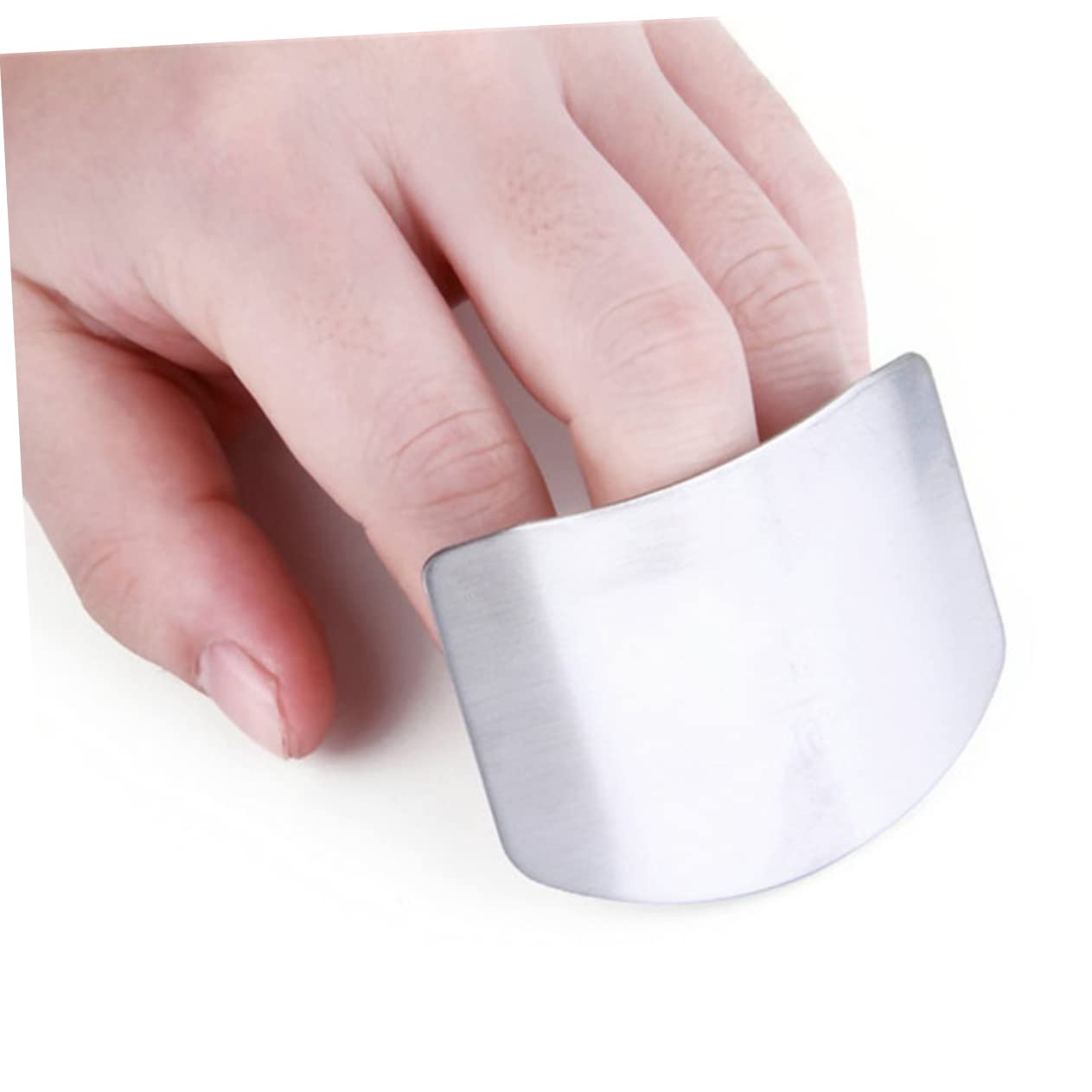 FOMIYES 3pcs Stainless Protectors Guards for Cutting Food Anti-Cutting Kitchen Tool Accessory Home Use