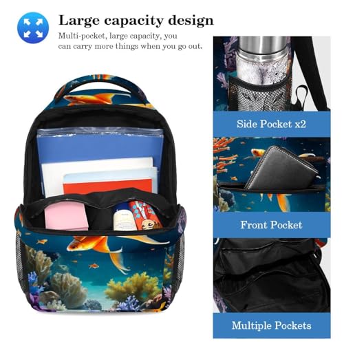 Sac à dos daypack poisson rouge résistant pour ne plus manquer d'espace