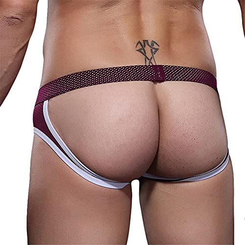 ANUN Men's Jockstrap Underwear Athletic Supporters G-Strings & Thongs - Thumbnail 6