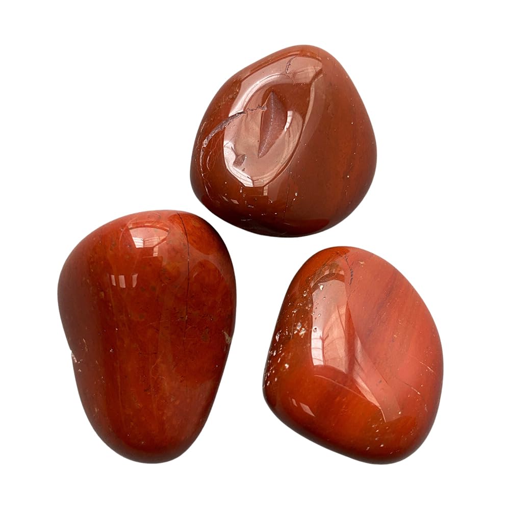 VIE Tumbled Crystals, Pack of 12, Red Jasper
