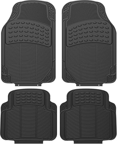 LiYeeYP 4 Piezas Alfombras de Coche para Honda Civic Element 2001-2011, Alfombrillas de Goma, Antideslizantes y Resistentes Alfombra de Goma para Automóvil, Apto para Cortar