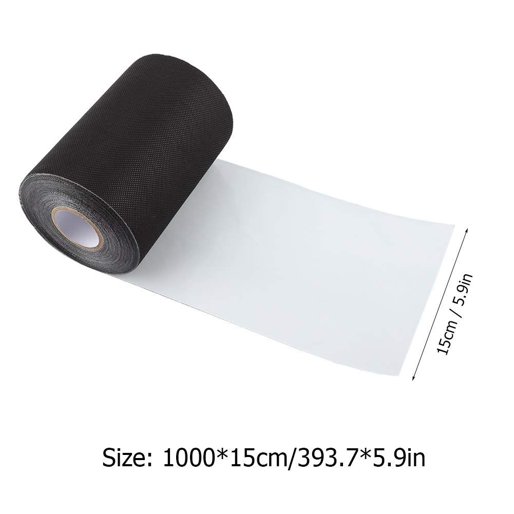 Duokon Ruban adhésif noir pour gazon artificiel - 15 cm x 1000 cm